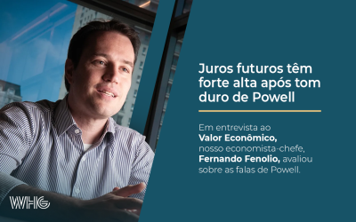 Juros futuros têm forte alta após tom duro de Powell