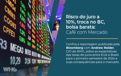 Risco do juro a 10%, troca no BC, bolsa barata: Café com Mercado